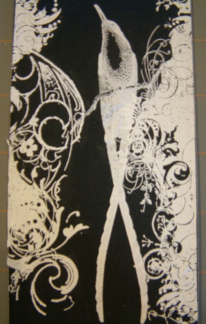 Artfully Musing Black and White Accordion Folded Book